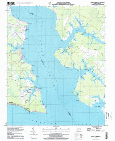 United States Geological Survey Pamlico Beach, NC (2002, 24000-Scale) digital map
