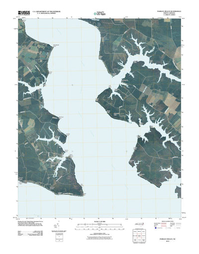 United States Geological Survey Pamlico Beach, NC (2010, 24000-Scale) digital map