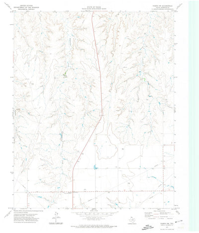 United States Geological Survey Pampa NW, TX (1971, 24000-Scale) digital map