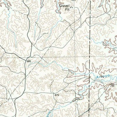 United States Geological Survey Pampa, TX-OK (1982, 100000-Scale) digital map
