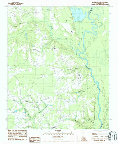 United States Geological Survey Pamplico North, SC (1986, 24000-Scale) digital map