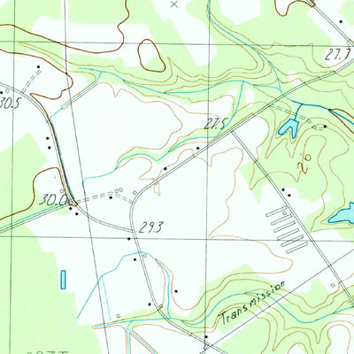 United States Geological Survey Pamplico North, SC (1986, 24000-Scale) digital map