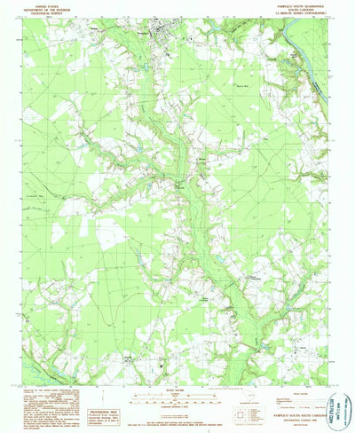 United States Geological Survey Pamplico South, SC (1990, 24000-Scale) digital map
