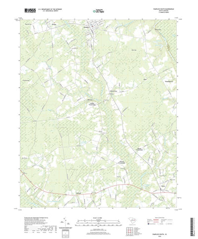 United States Geological Survey Pamplico South, SC (2020, 24000-Scale) digital map