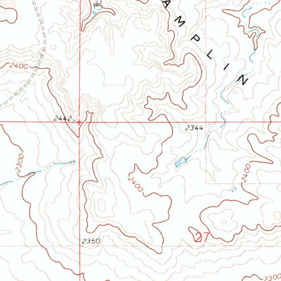 United States Geological Survey Pamplin Hills, ND (1971, 24000-Scale) digital map
