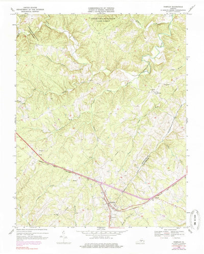 United States Geological Survey Pamplin, VA (1968, 24000-Scale) digital map
