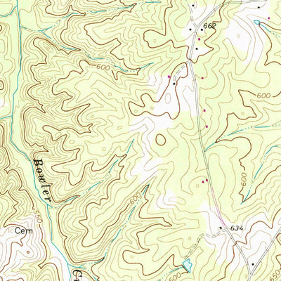 United States Geological Survey Pamplin, VA (1968, 24000-Scale) digital map