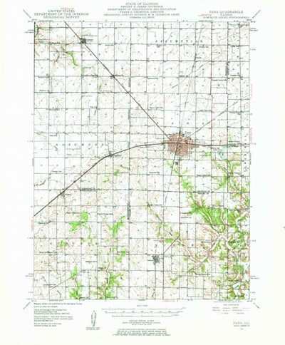 United States Geological Survey Pana, IL (1947, 62500-Scale) digital map
