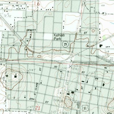 United States Geological Survey Pana, IL (1982, 24000-Scale) digital map