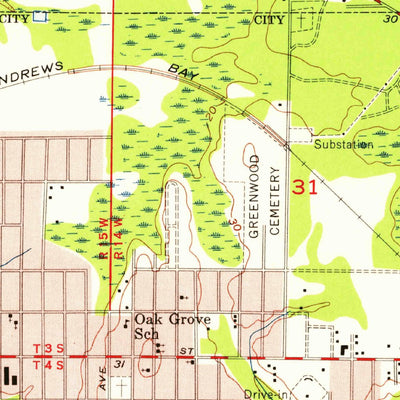 United States Geological Survey Panama City, FL (1956, 24000-Scale) digital map