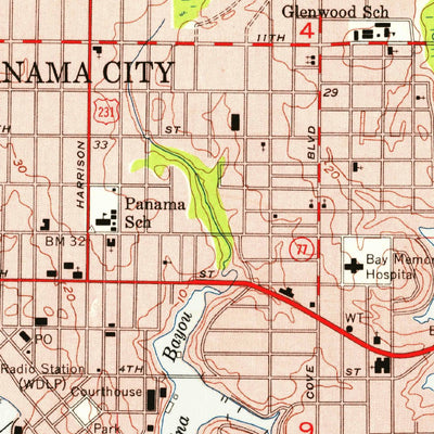 United States Geological Survey Panama City, FL (1956, 24000-Scale) digital map