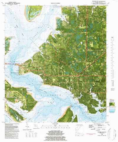 United States Geological Survey Panama City, FL (1982, 24000-Scale) digital map