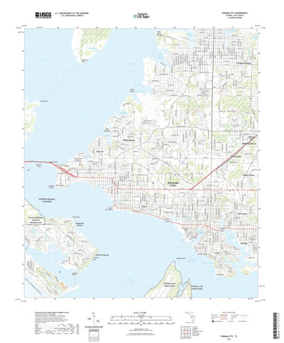 United States Geological Survey Panama City, FL (2021, 24000-Scale) digital map