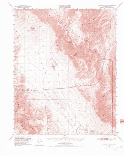 United States Geological Survey Panamint Butte, CA (1951, 62500-Scale) digital map