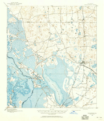 United States Geological Survey Panasoffkee, FL (1893, 62500-Scale) digital map