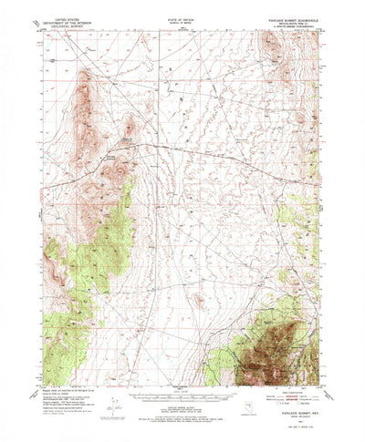 United States Geological Survey Pancake Summit, NV (1951, 62500-Scale) digital map