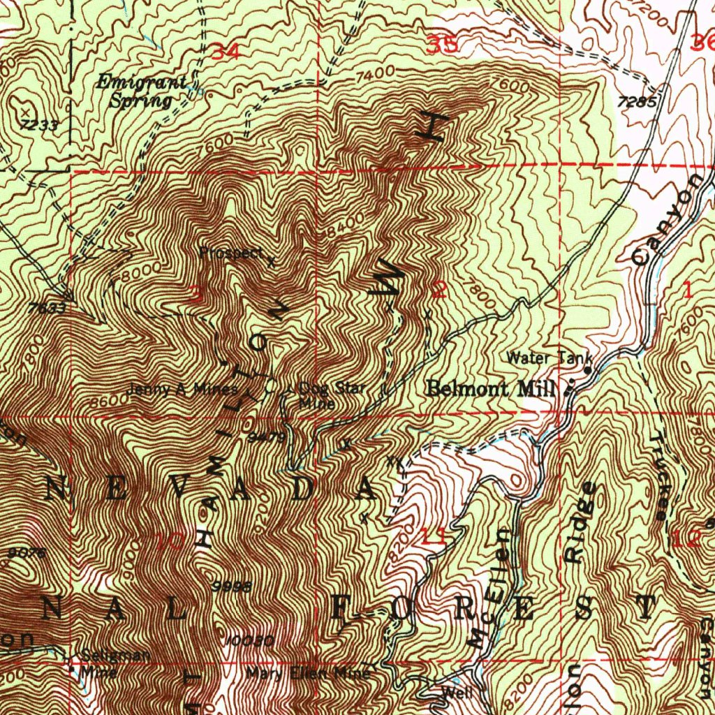 Pancake Summit, NV (1951, 62500-Scale) Map by United States Geological ...