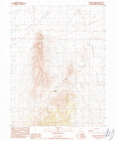 United States Geological Survey Pancake Summit, NV (1990, 24000-Scale) digital map