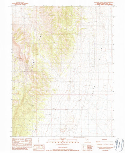 United States Geological Survey Pancake Summit SW, NV (1990, 24000-Scale) digital map