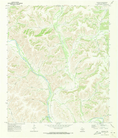 United States Geological Survey Pandale, TX (1970, 24000-Scale) digital map
