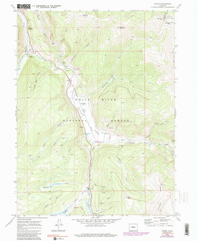 United States Geological Survey Pando, CO (1970, 24000-Scale) digital map