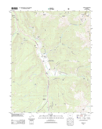 United States Geological Survey Pando, CO (2013, 24000-Scale) digital map