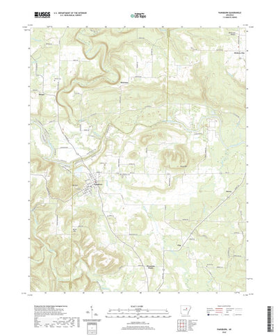 United States Geological Survey Pangburn, AR (2020, 24000-Scale) digital map