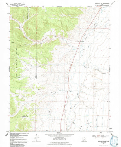 United States Geological Survey Panguitch NW, UT (1966, 24000-Scale) digital map