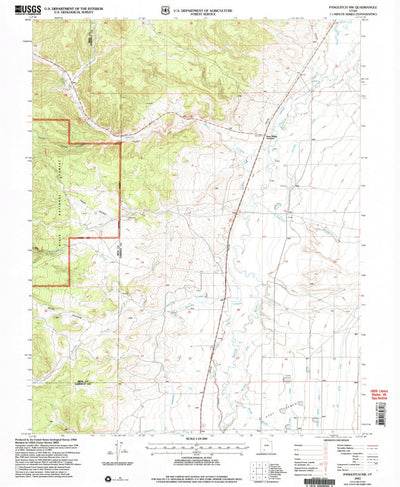 United States Geological Survey Panguitch NW, UT (2002, 24000-Scale) digital map