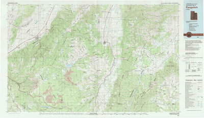 United States Geological Survey Panguitch, UT (1980, 100000-Scale) digital map