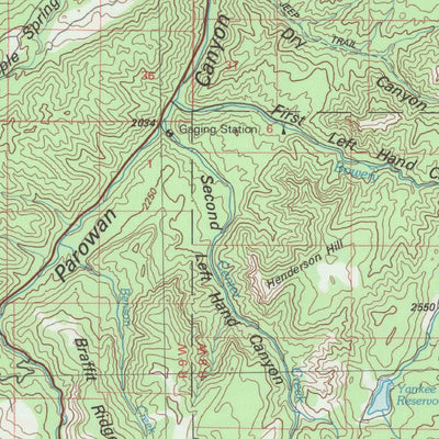 United States Geological Survey Panguitch, UT (1980, 100000-Scale) digital map