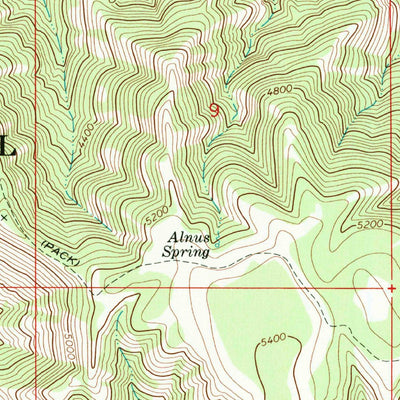 United States Geological Survey Panjab Creek, WA (1967, 24000-Scale) digital map
