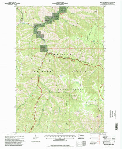 United States Geological Survey Panjab Creek, WA (1995, 24000-Scale) digital map