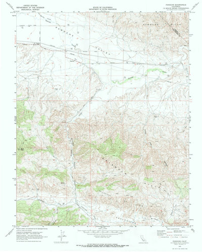 United States Geological Survey Panoche, CA (1969, 24000-Scale) digital map