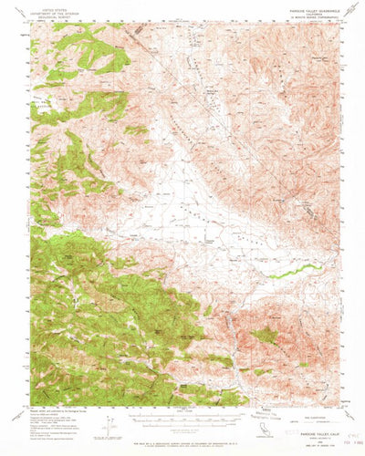 United States Geological Survey Panoche Valley, CA (1956, 62500-Scale) digital map