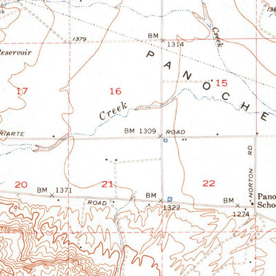 United States Geological Survey Panoche Valley, CA (1956, 62500-Scale) digital map