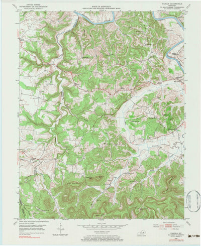 United States Geological Survey Panola, KY (1952, 24000-Scale) digital map