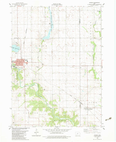 United States Geological Survey Panora, IA (1982, 24000-Scale) digital map