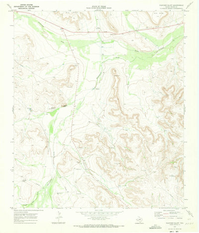 United States Geological Survey Panther Bluff, TX (1970, 24000-Scale) digital map