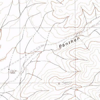 United States Geological Survey Panther Canyon, NV (1990, 24000-Scale) digital map