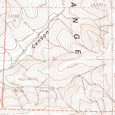 United States Geological Survey Panther Canyon, NV (1990, 24000-Scale) digital map