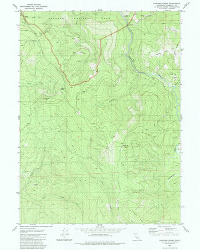 United States Geological Survey Panther Creek, CA (1982, 24000-Scale) digital map