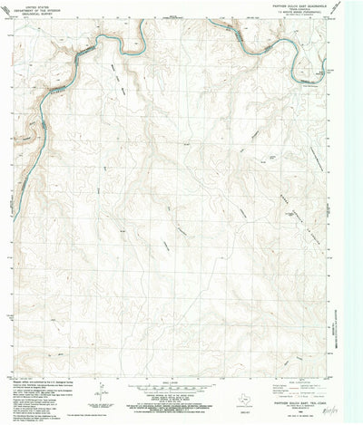United States Geological Survey Panther Gulch East, TX (1983, 24000-Scale) digital map