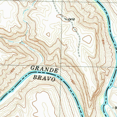 United States Geological Survey Panther Gulch West, TX (1983, 24000-Scale) digital map