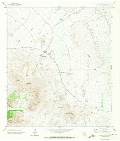 United States Geological Survey Panther Junction, TX (1971, 24000-Scale) digital map