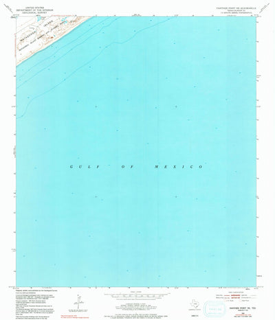 United States Geological Survey Panther Point NE, TX (1952, 24000-Scale) digital map