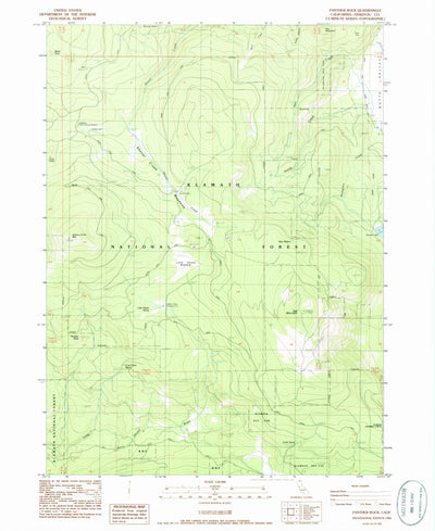 United States Geological Survey Panther Rock, CA (1986, 24000-Scale) digital map