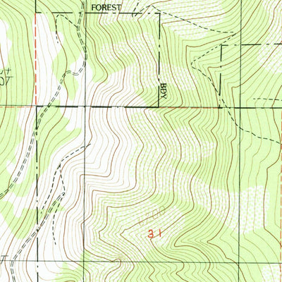 United States Geological Survey Panther Rock, CA (1986, 24000-Scale) digital map