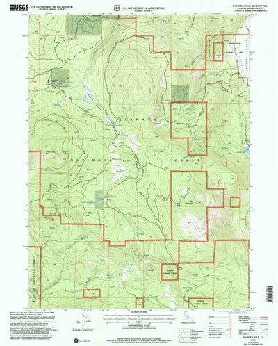 United States Geological Survey Panther Rock, CA (2001, 24000-Scale) digital map