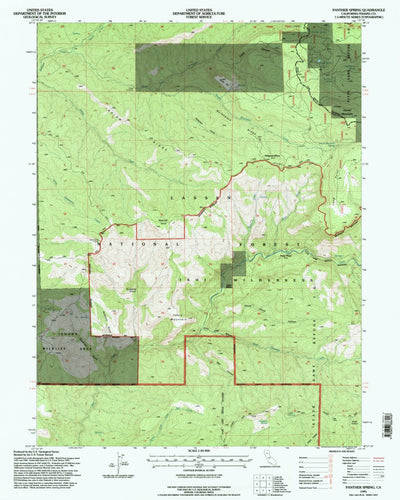 United States Geological Survey Panther Spring, CA (1995, 24000-Scale) digital map